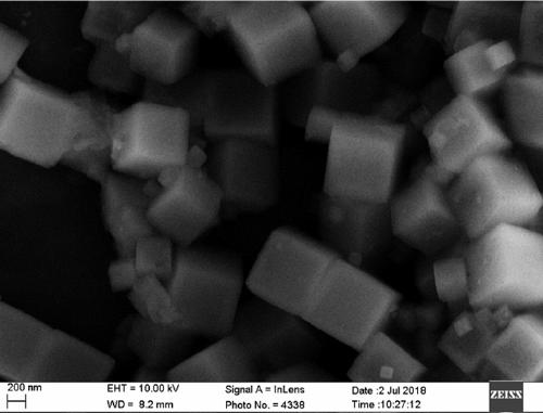 Method for preparing aluminum battery positive electrode material by using MOF induced metal selenide