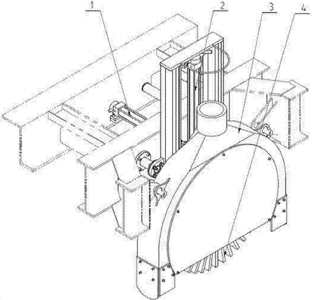 Subway drainage ditch automatic cleaning system