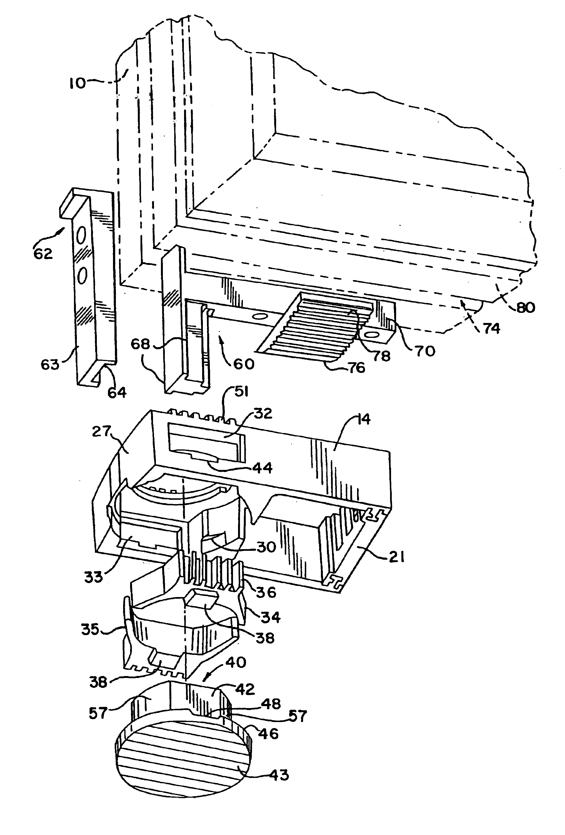 Brake shoe for sash window or door assembly