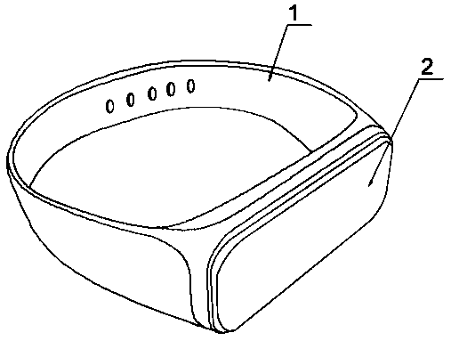 RFID (radio frequency identification) physiological monitoring wristband