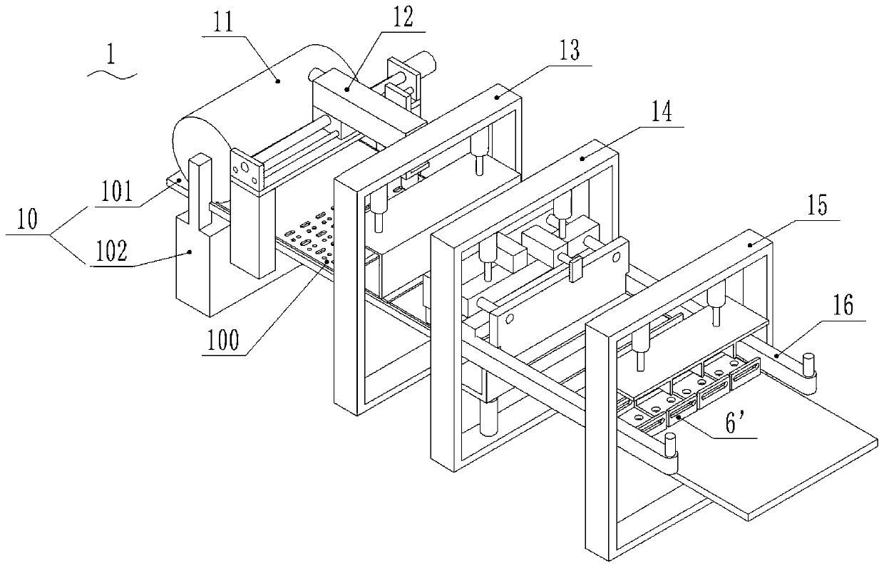 Enclosure mass production processing line and processing method