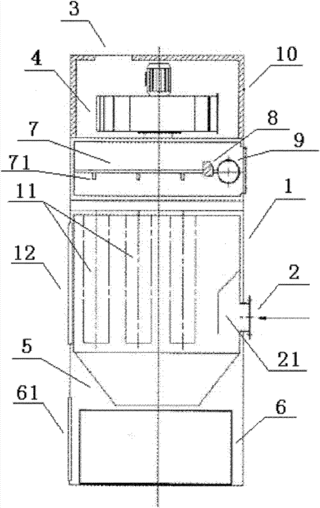 Sterilizing inlet air deduster