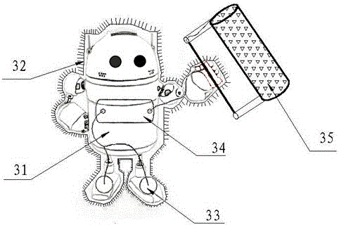 An electric field drive fire extinguishing device