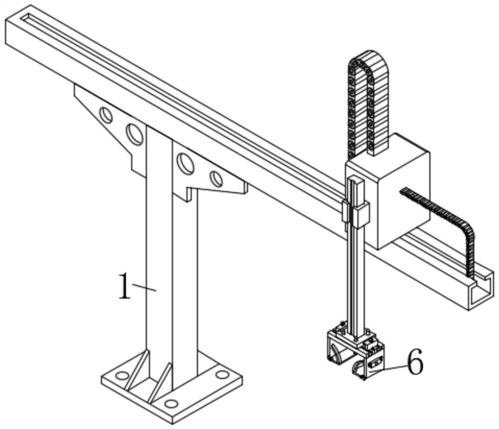 Intelligent multi-station material transferring mechanical arm for plastic product production and method thereof