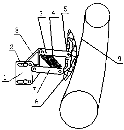 Transmission chain servo automatic tensioning device