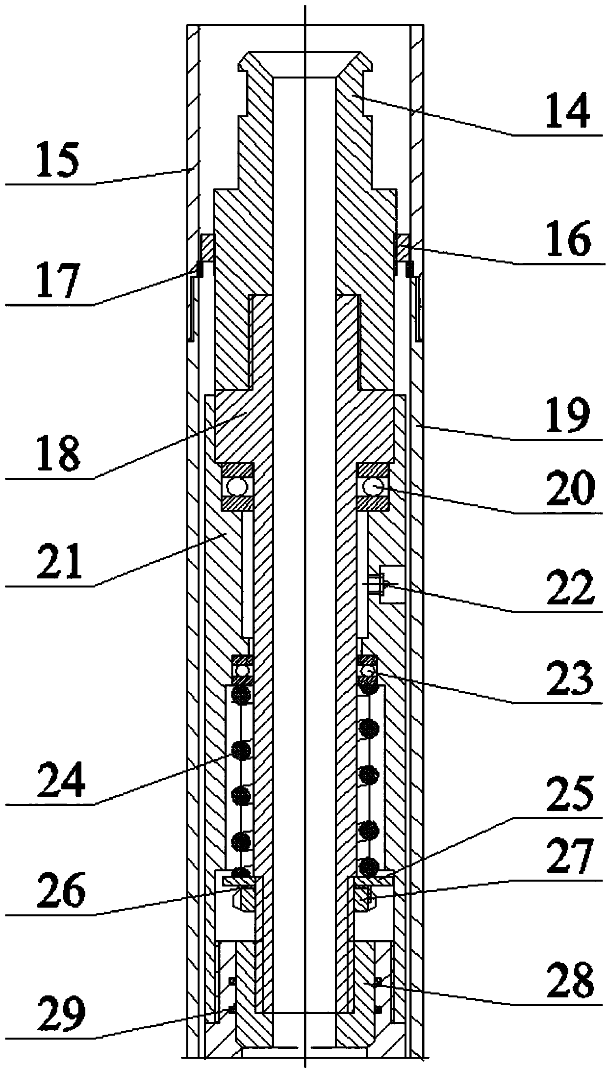 Marine natural gas hydrate phase change refrigeration rope coring drilling tool and coring method