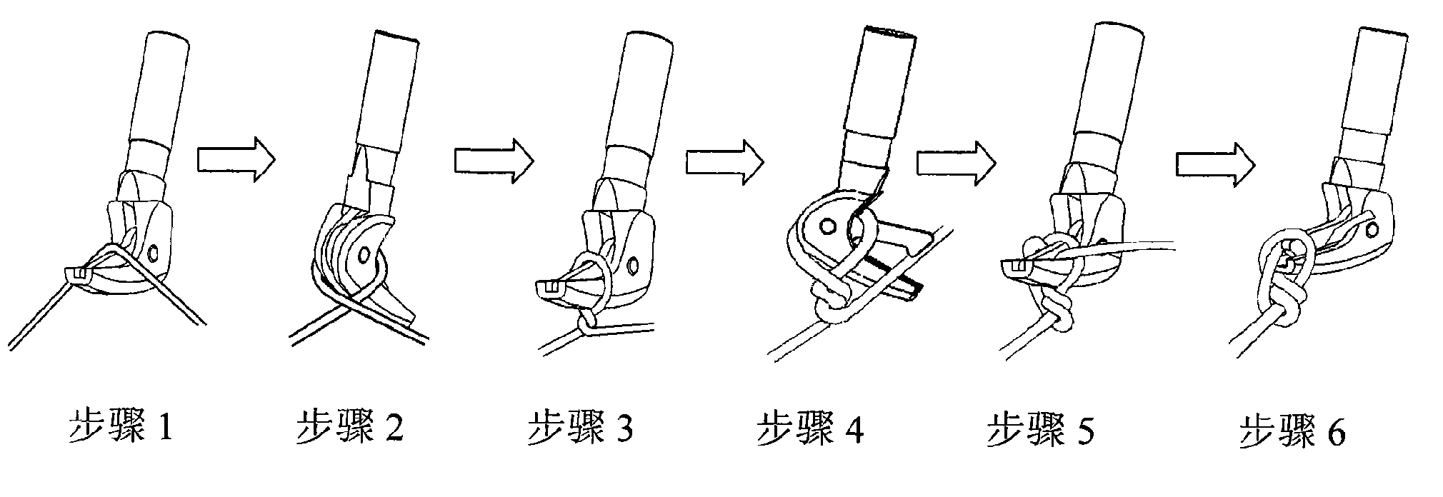 Mechanical knot formation method of heterogenous 8-shaped knot