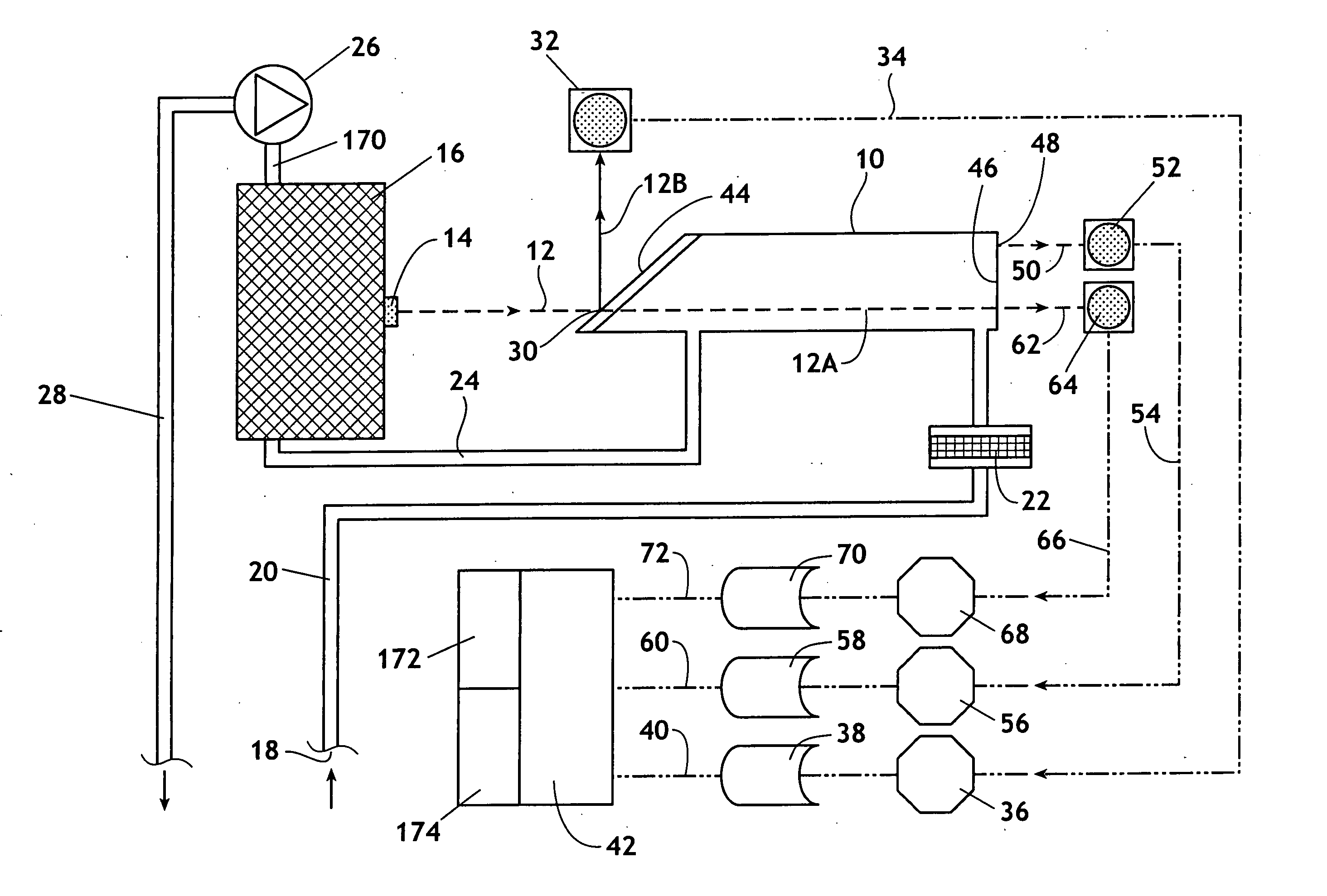 Method and device for detecting gases by absorption spectroscopy