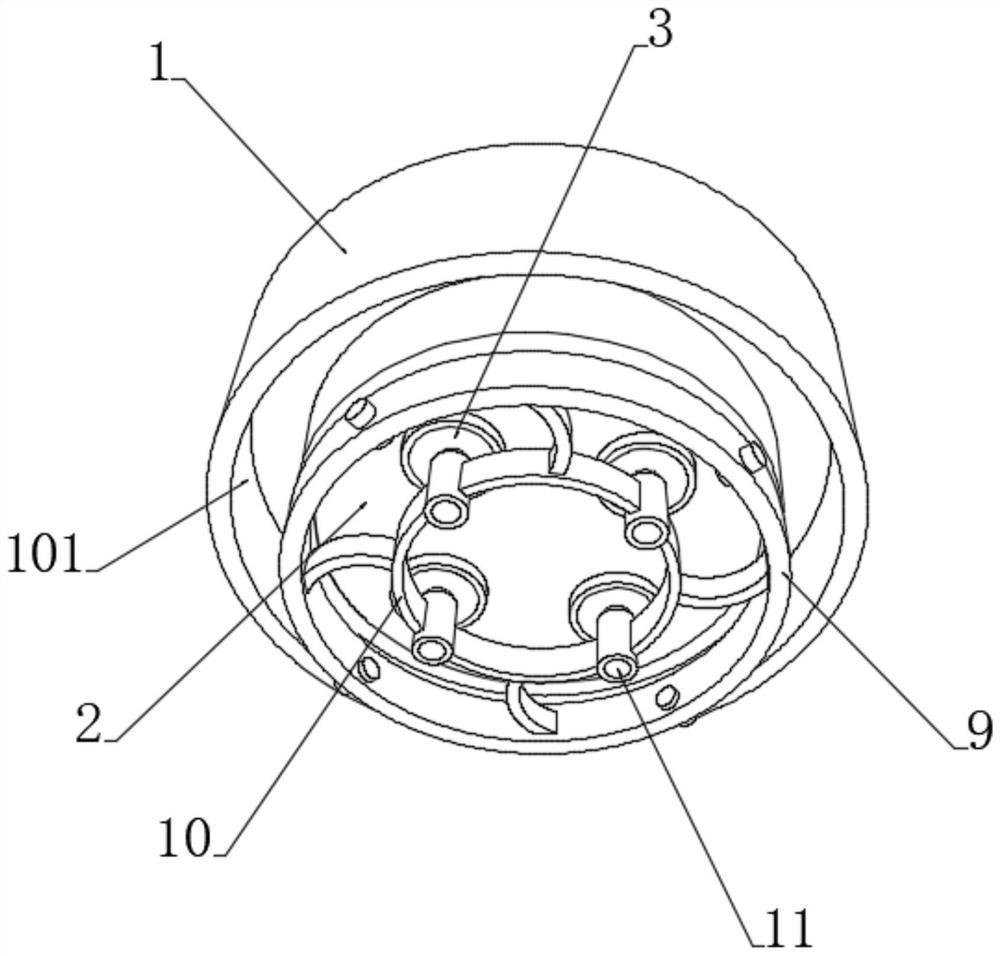 Pressure injection type plugging core cover of communication cable pipeline