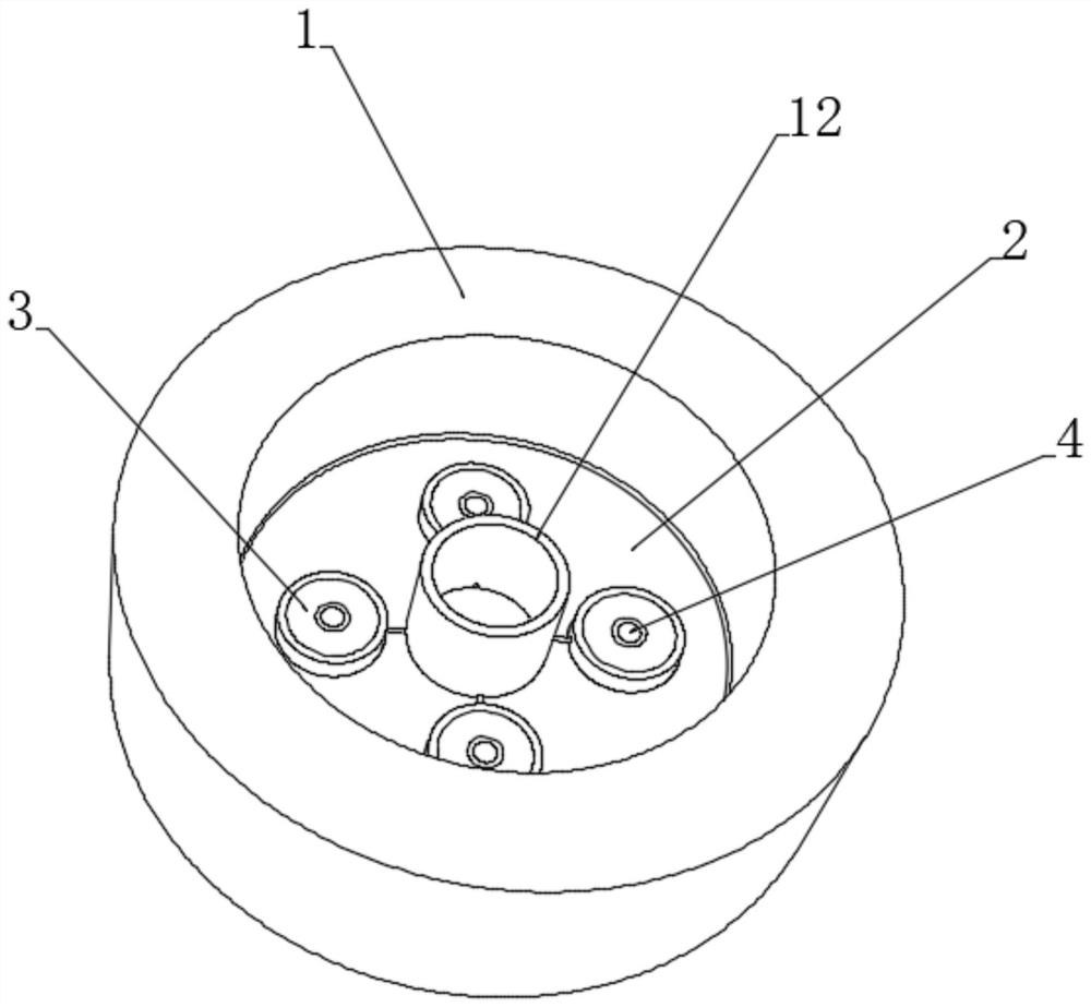 Pressure injection type plugging core cover of communication cable pipeline