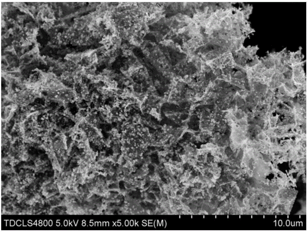 Nitrogen-doped three-dimensional graphene loaded carbon coated copper substrate material and preparation method