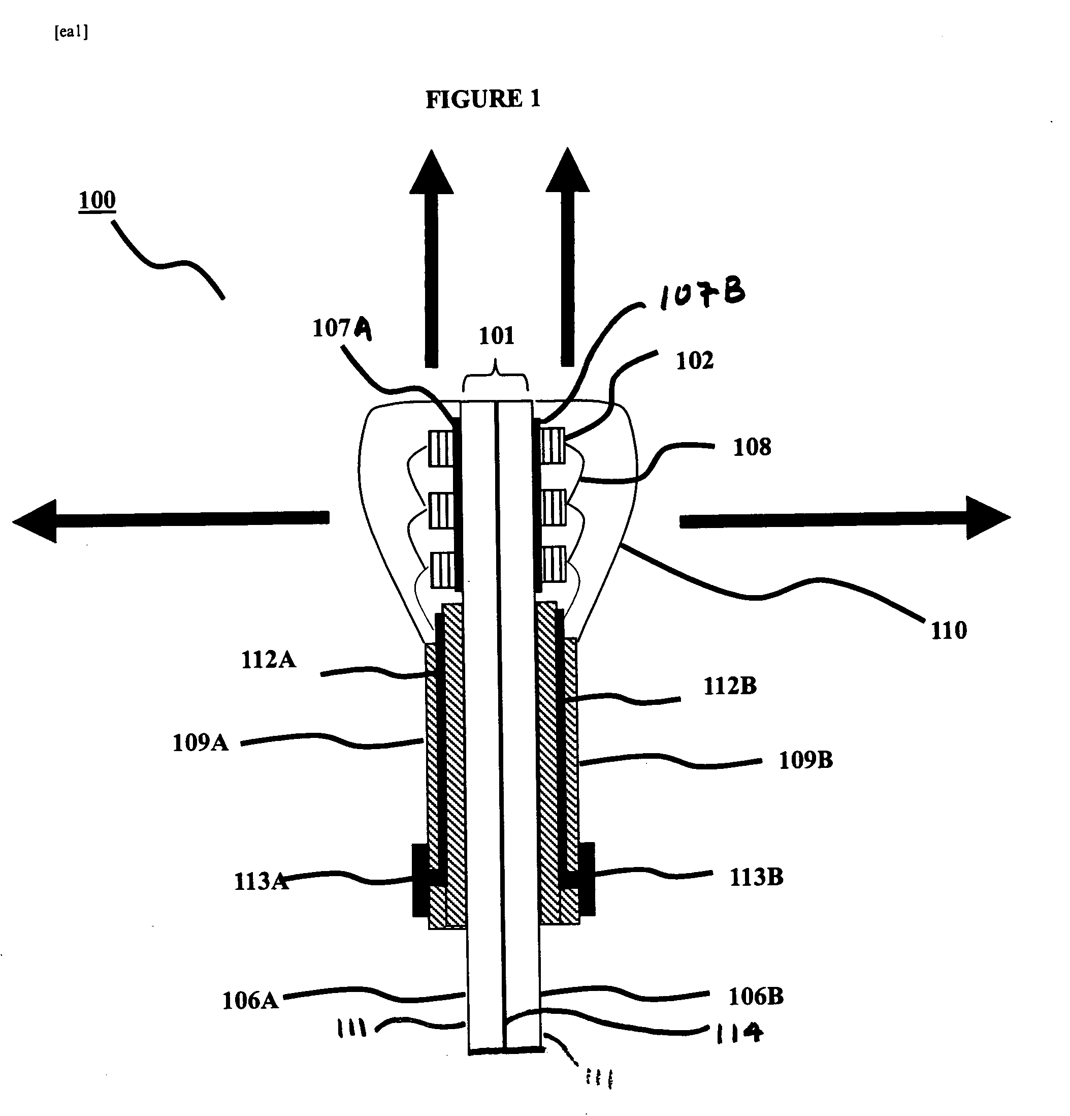 Light emitting diode package assembly that emulates the light pattern produced by an incandescent filament bulb