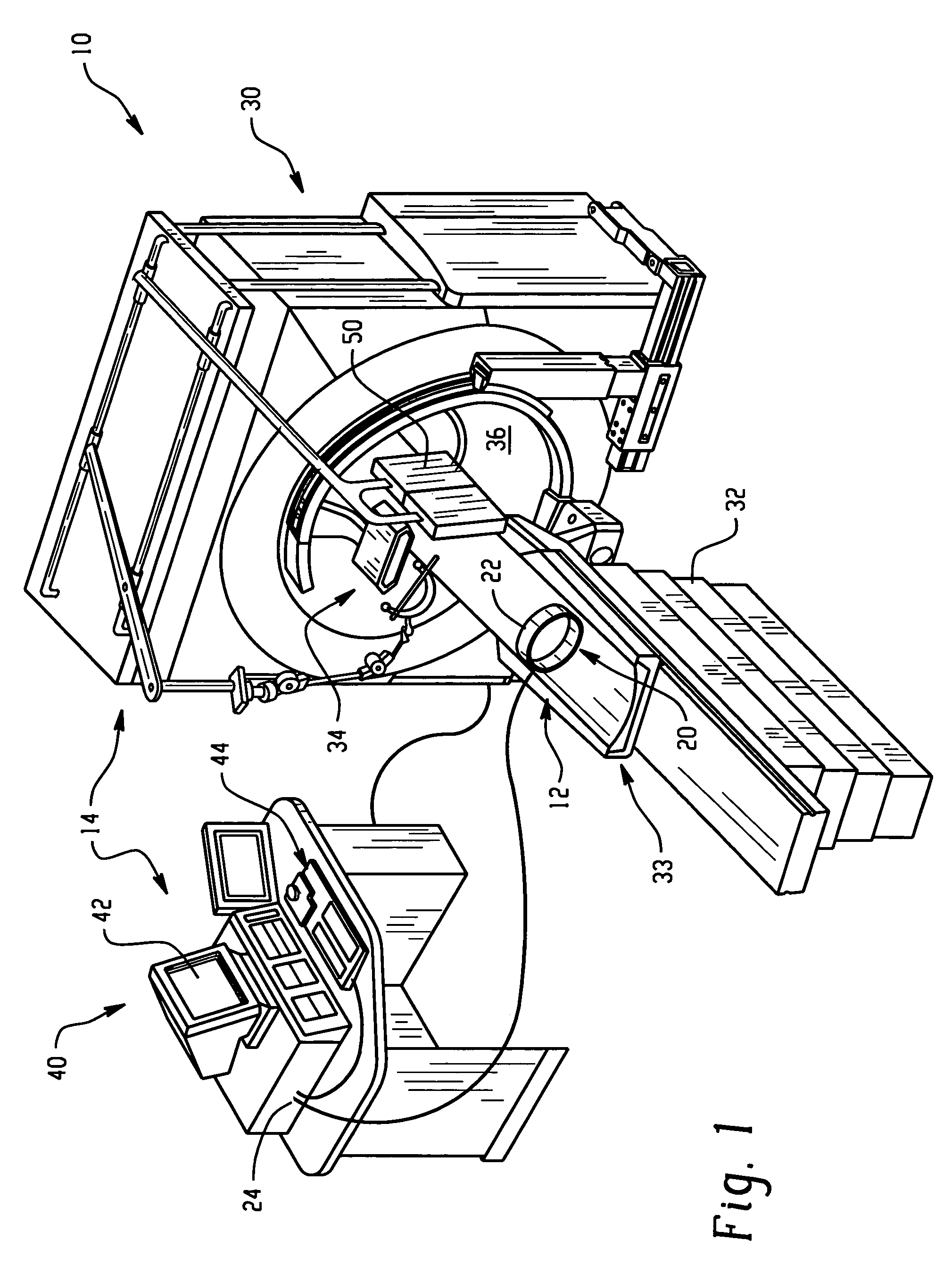 CT integrated respiratory monitor