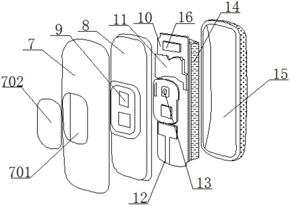 Portable wristband structure worn by patient