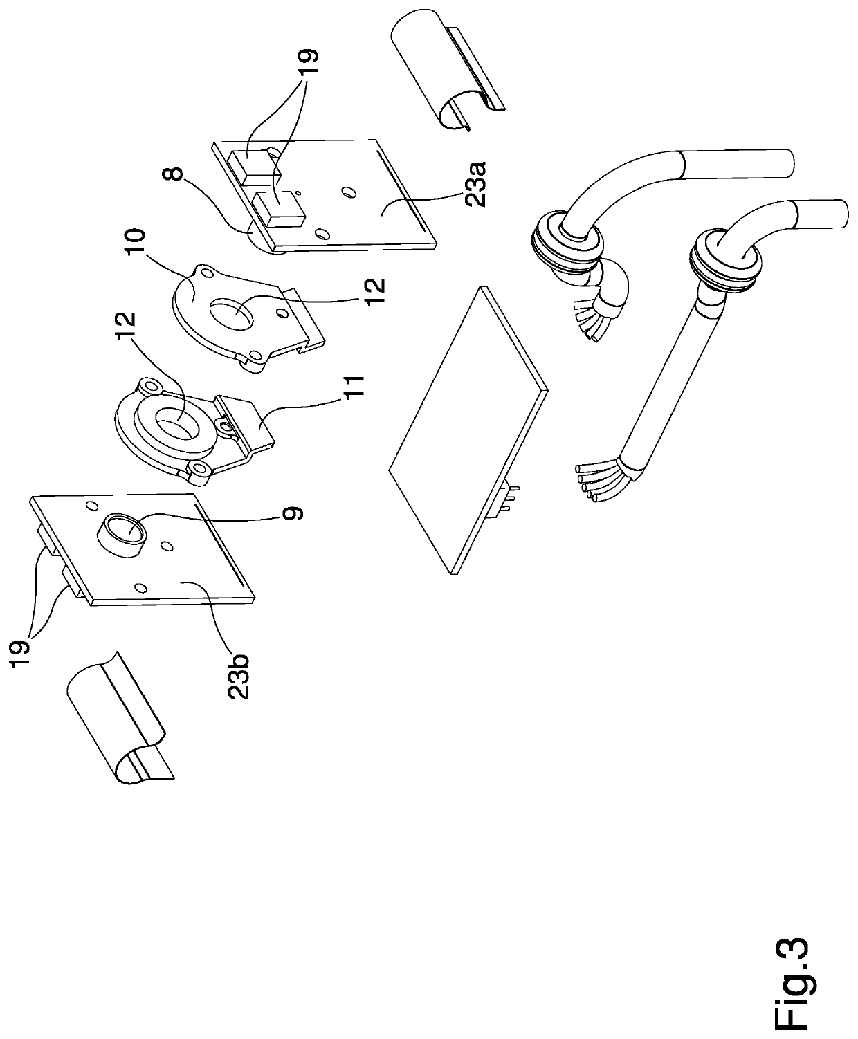 Device for the measurement of carbon dioxide in a working gas