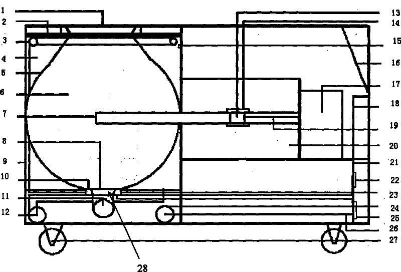 Movable type low-dosage neutron radiation stimulation device