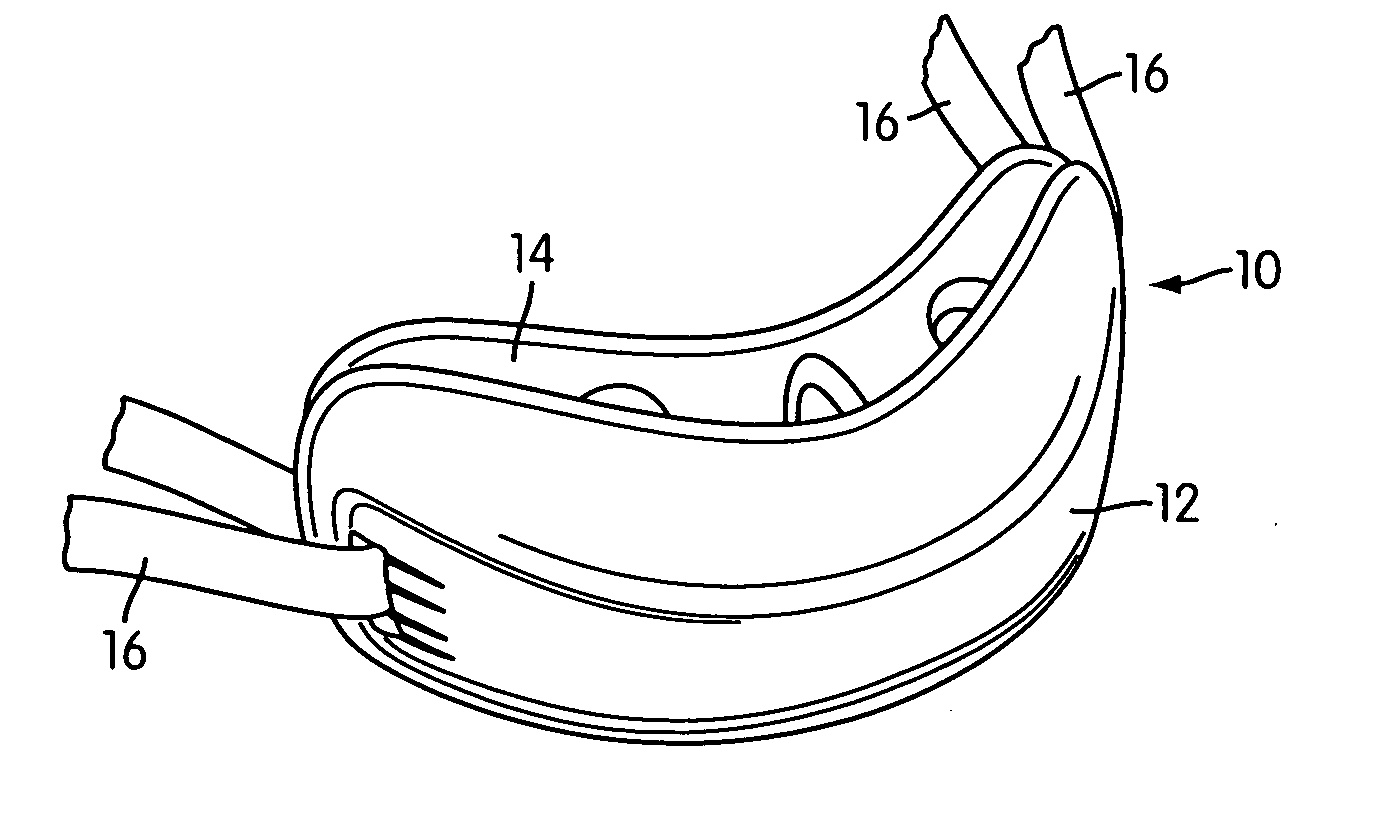 Impact attenuating chin protector