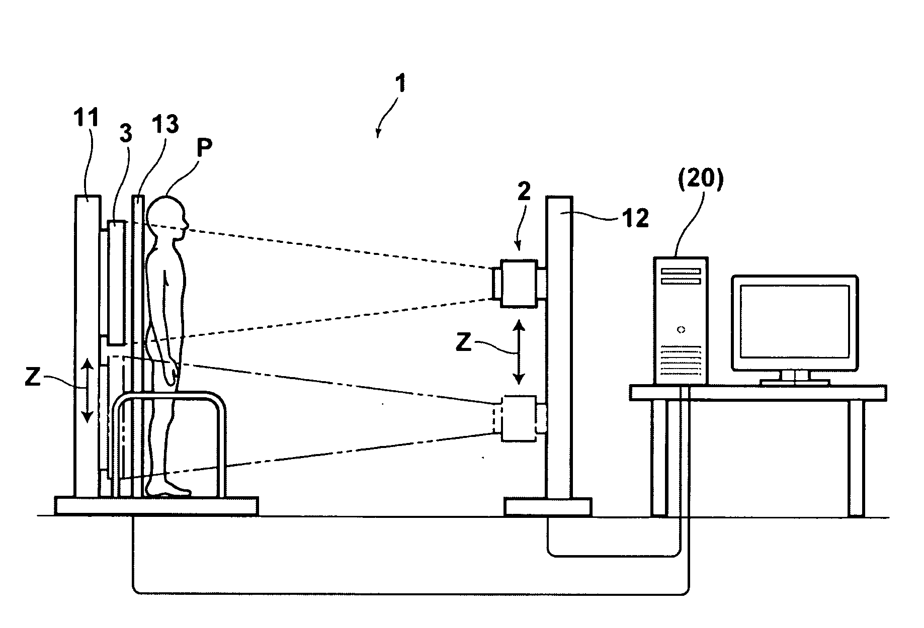 Radiographic image detection apparaus