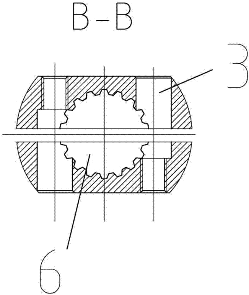 Novel axial fixing structure for constant velocity universal joint internal spline