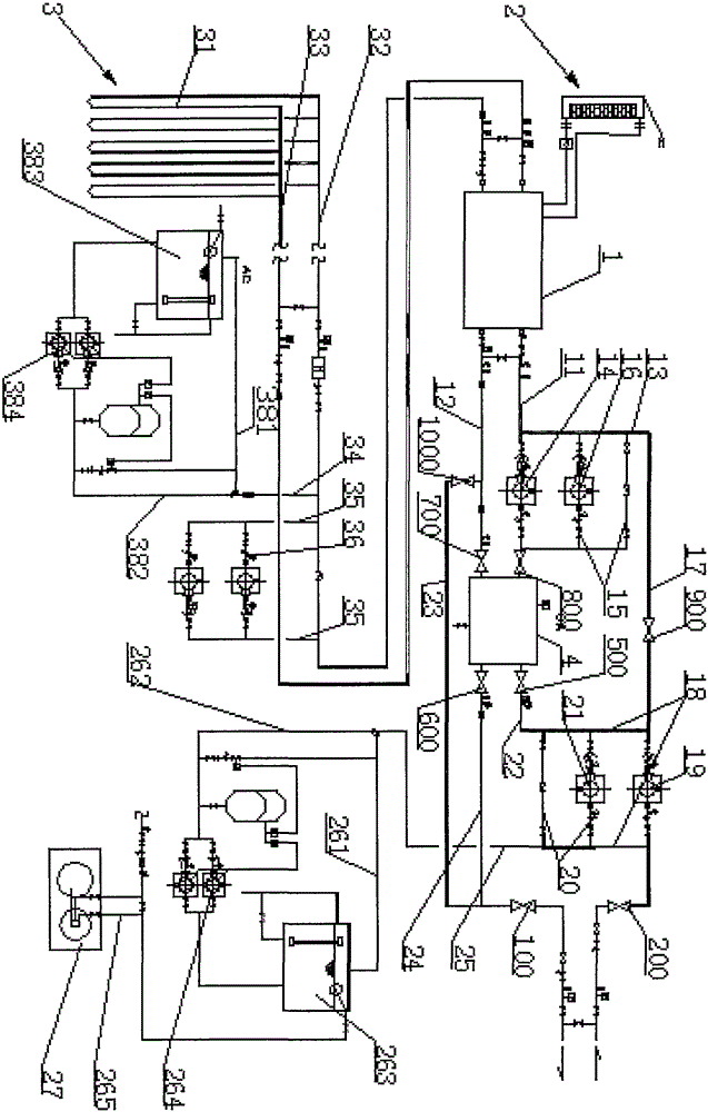 Photovoltaic curtain wall and double-source heat pump integrated system suitable for cold area