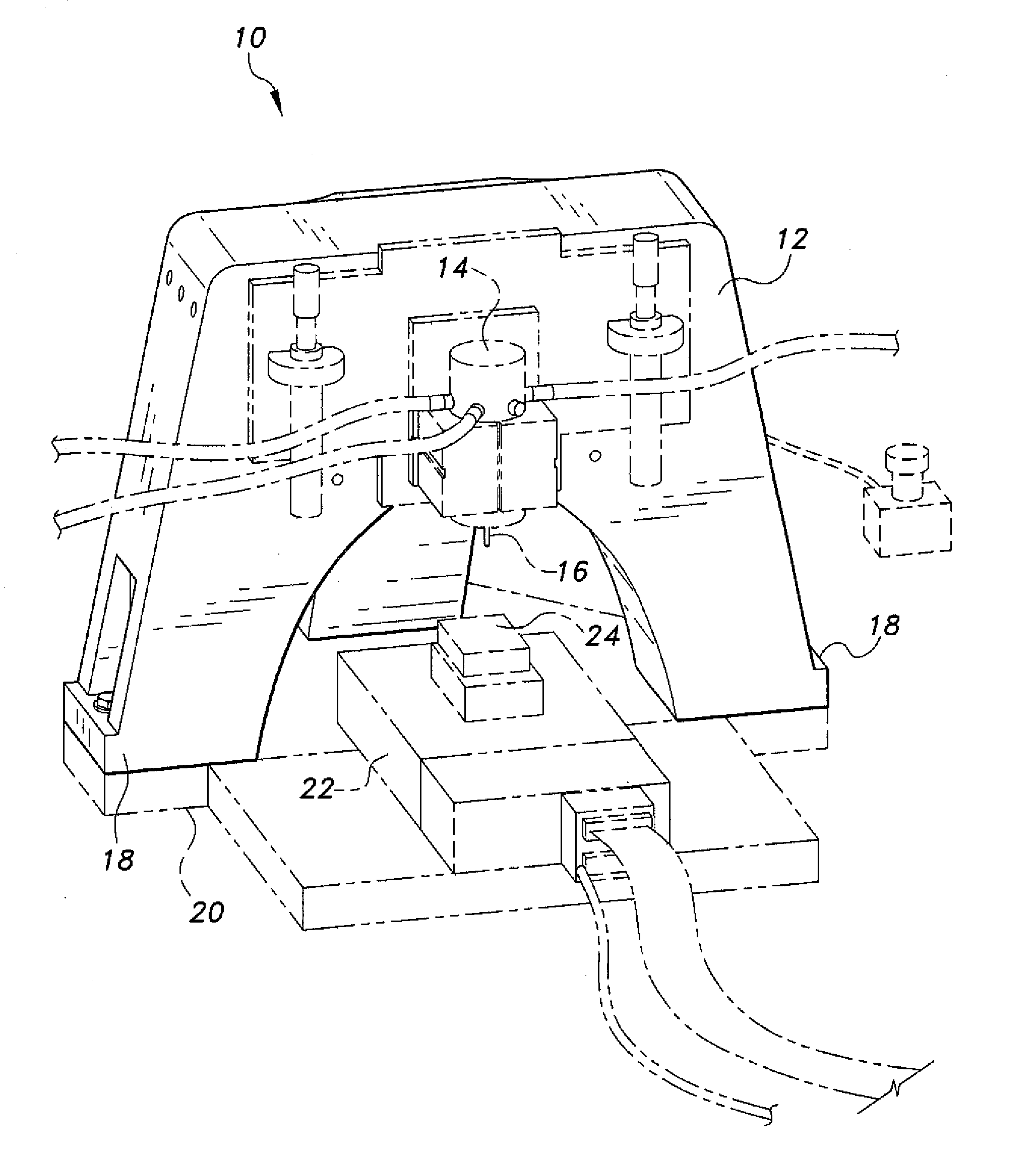 Desktop milling machine with ovate-shaped bridge