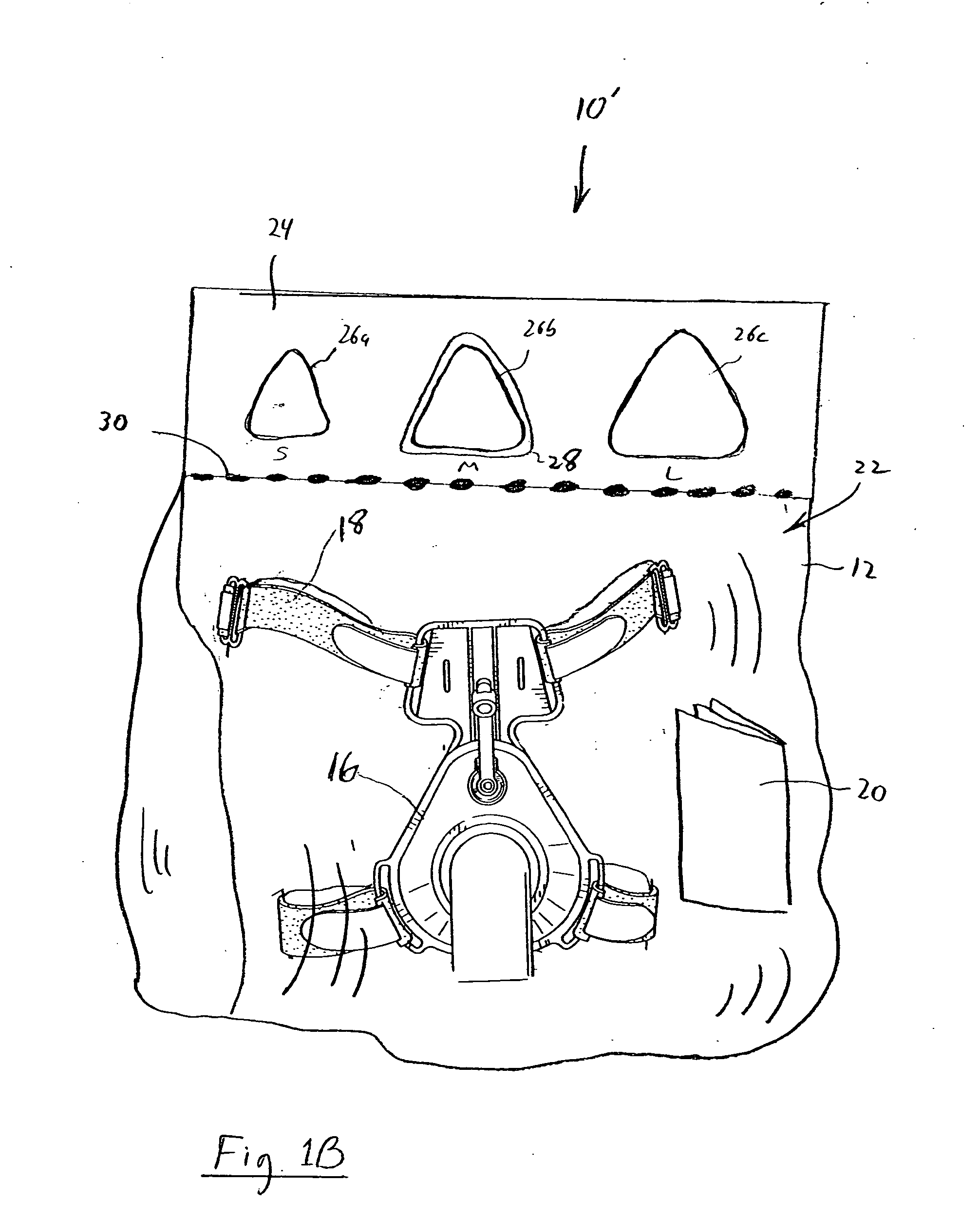 Patient interface packaging with integrated sizing gage