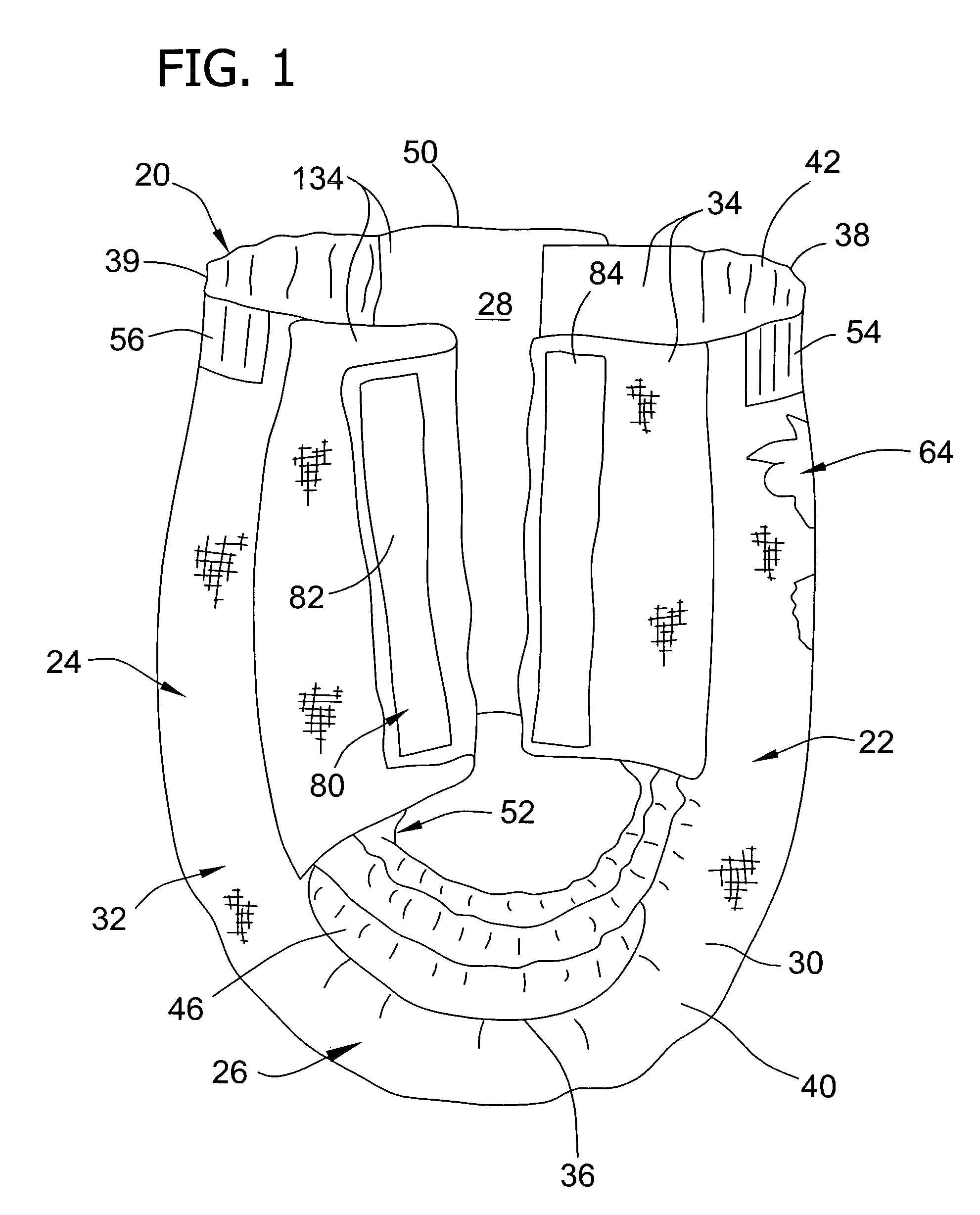 Absorbent article component having applied graphic, and process for making same