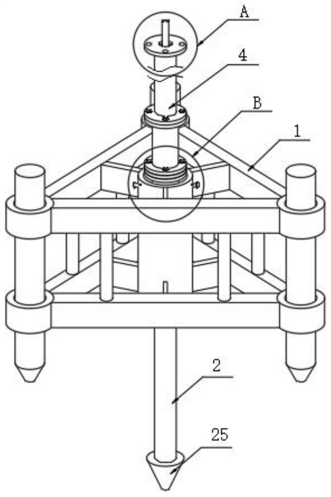 An anchor rod construction device for construction engineering