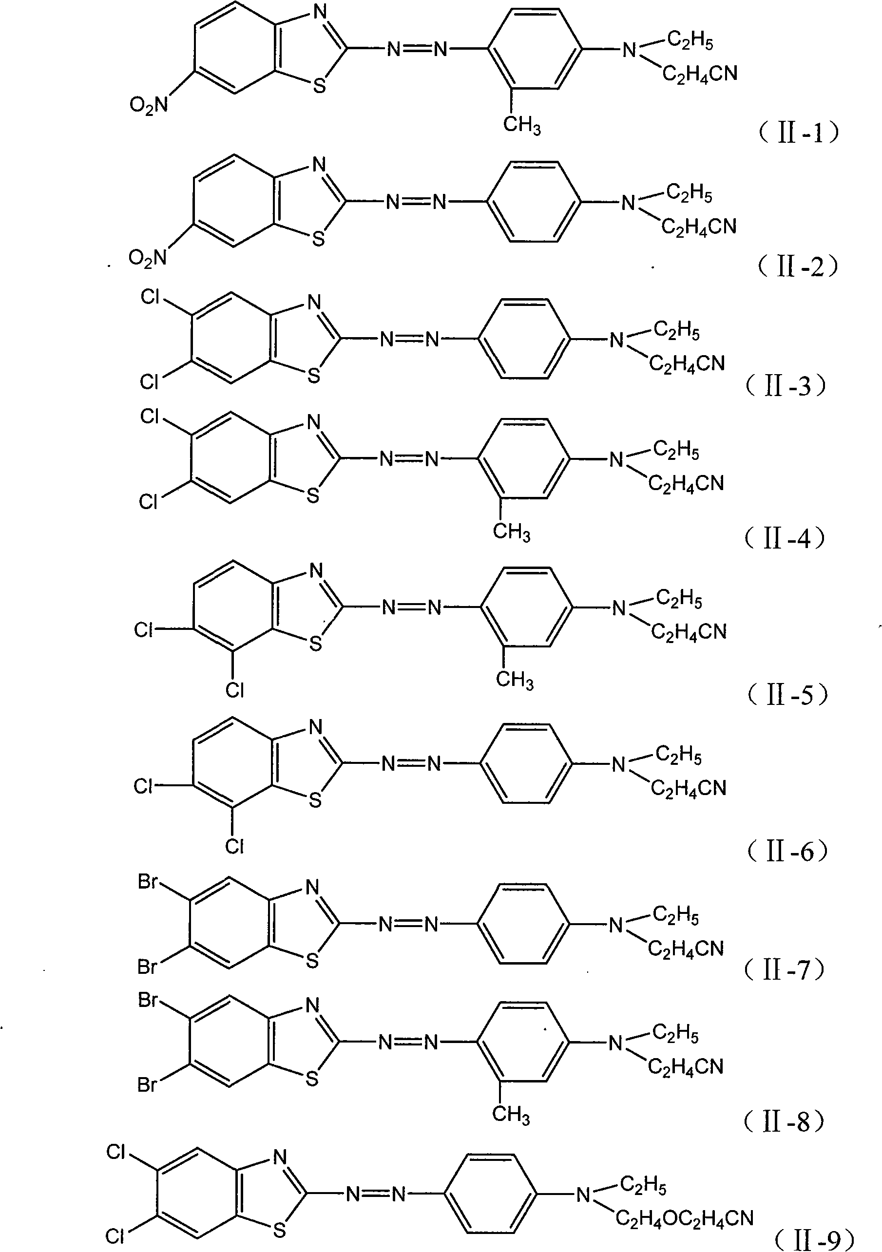 Disperse dye composition suitable for basic dyeing