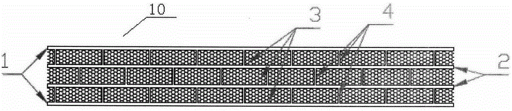 Multilayer composite grid sound barrier and application of multilayer composite grid sound barrier