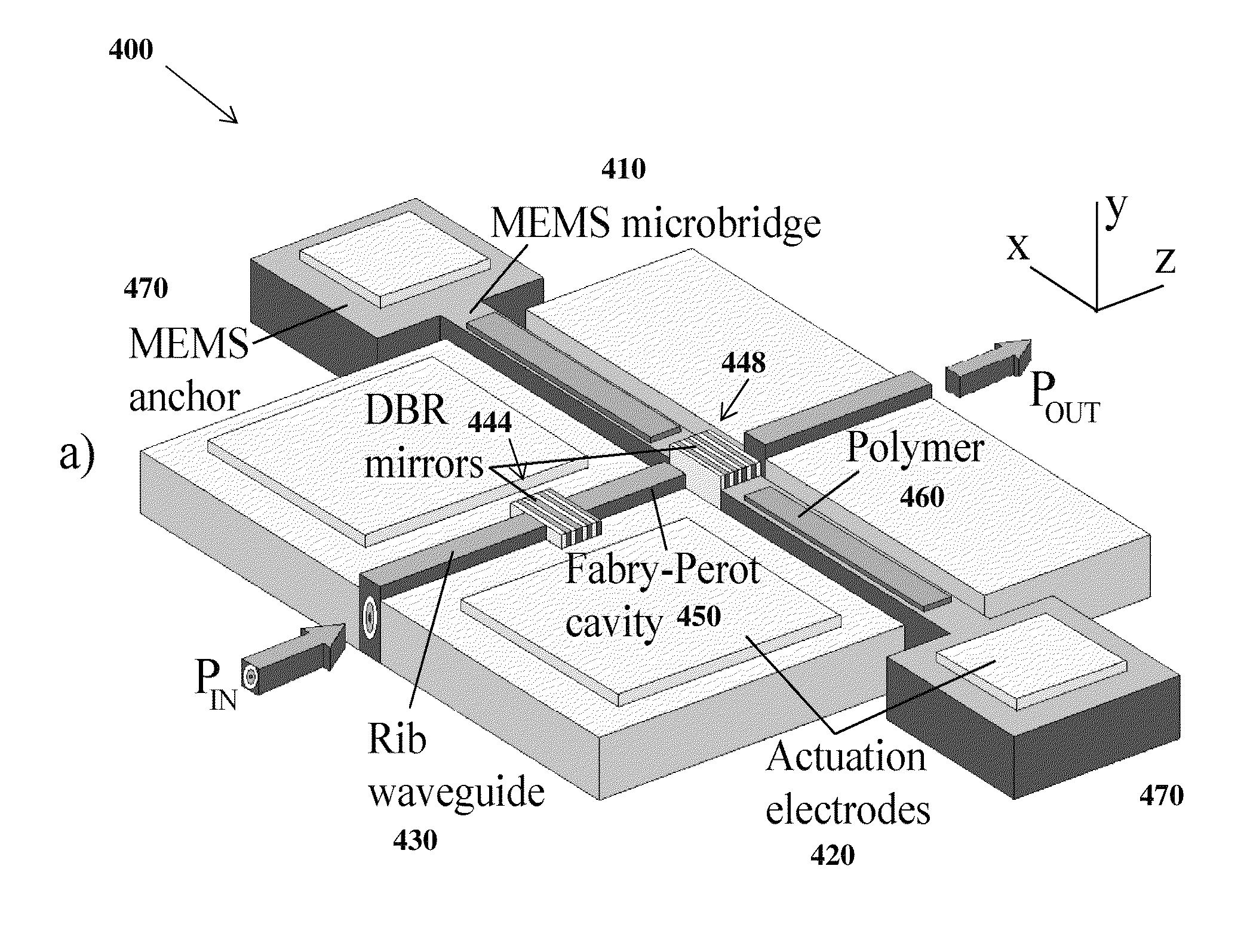 Optical MEMS chemical sensor array