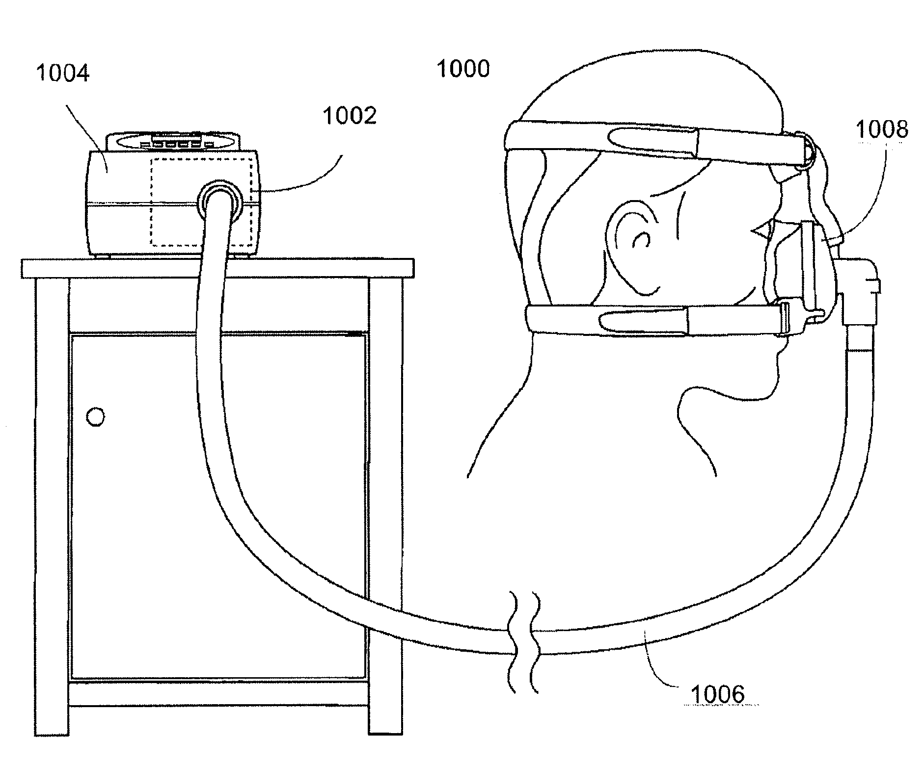 Position control devices and methods for use with positive airway pressure systems