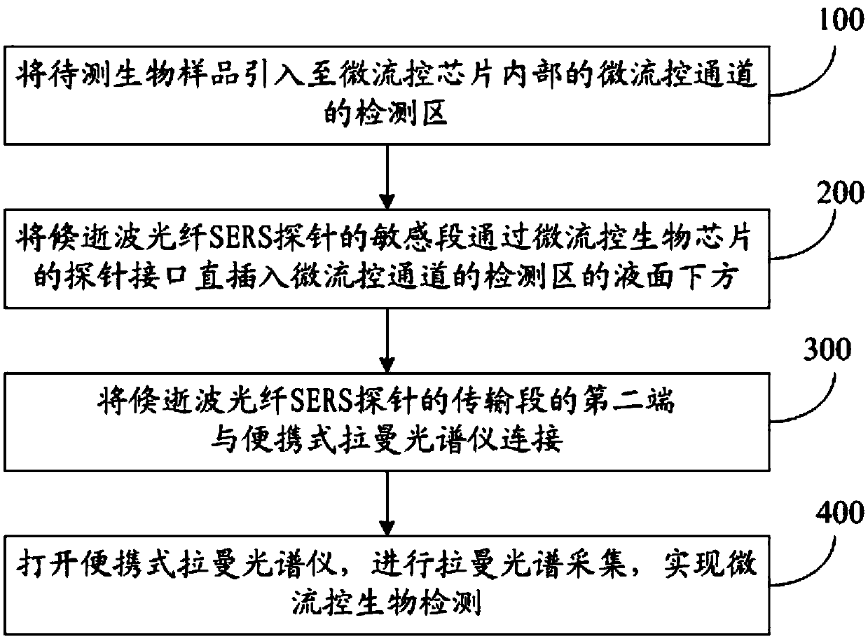 Microfluidic biological detection system and method