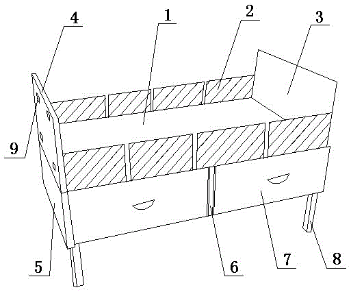 multifunctional children's bed