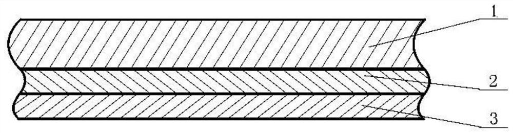 Three-body type composite casting wear-resistant lining plate and manufacturing method thereof