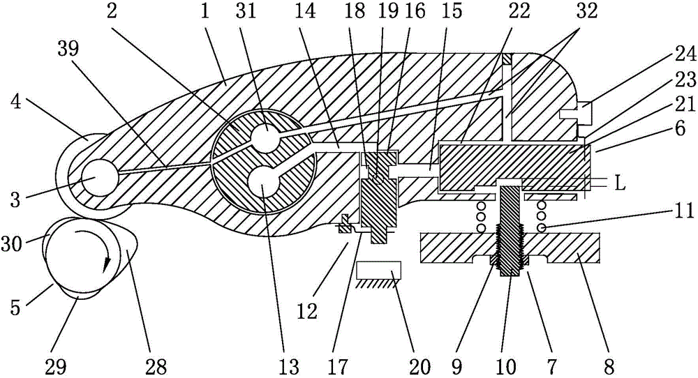 Mechanical connection type engine integration rocker arm brake device with valve lift reset function