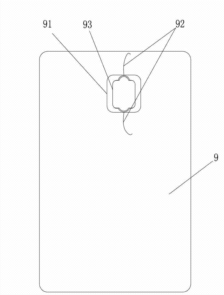 Double-interfaced card packaging method and take-up clamp thereof