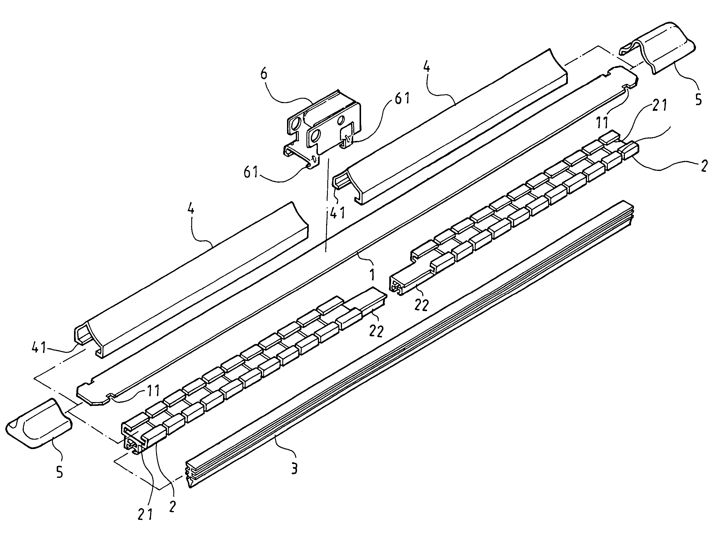 Flexible wiper with rubber cover