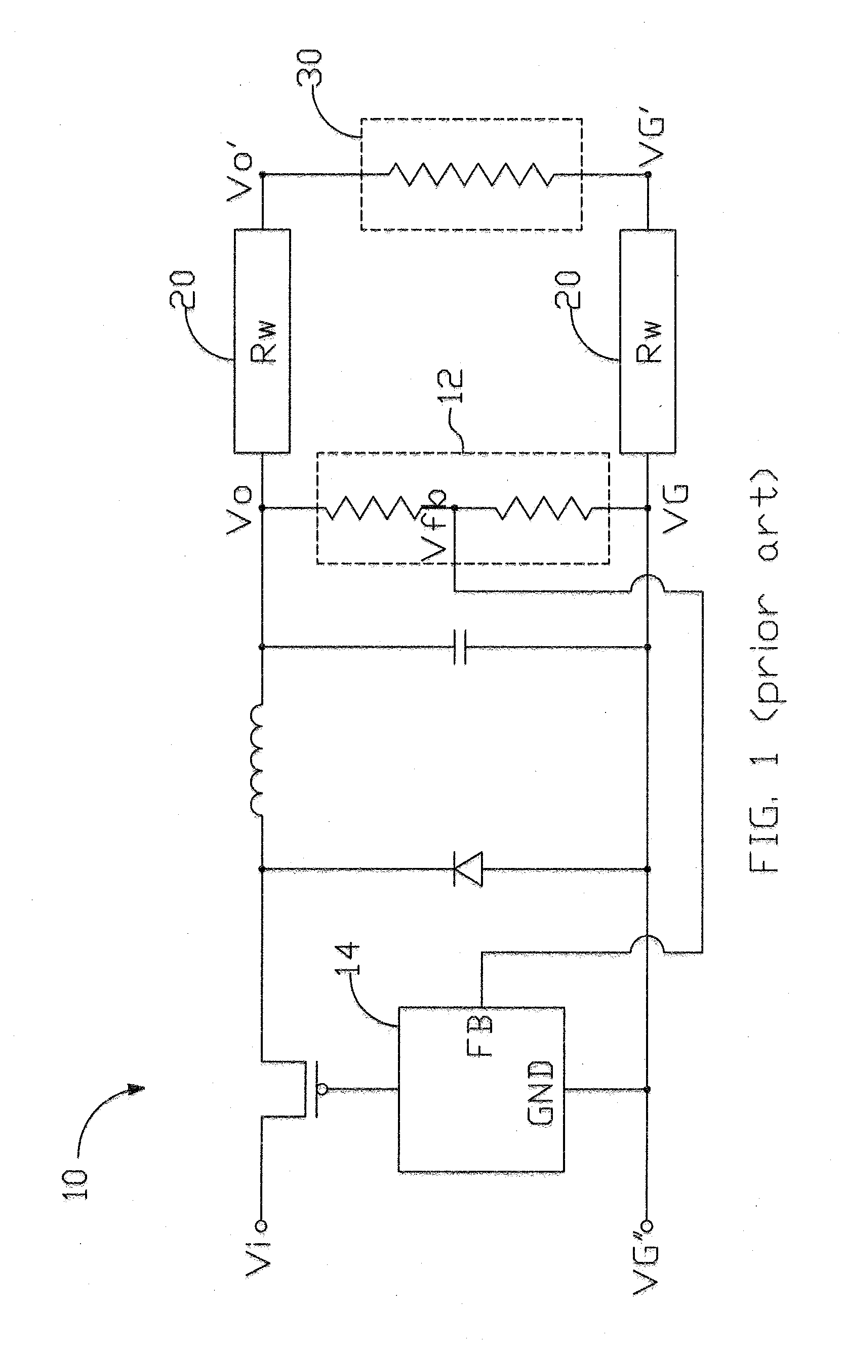 Power control circuit for wire compensation and compensation method of the same