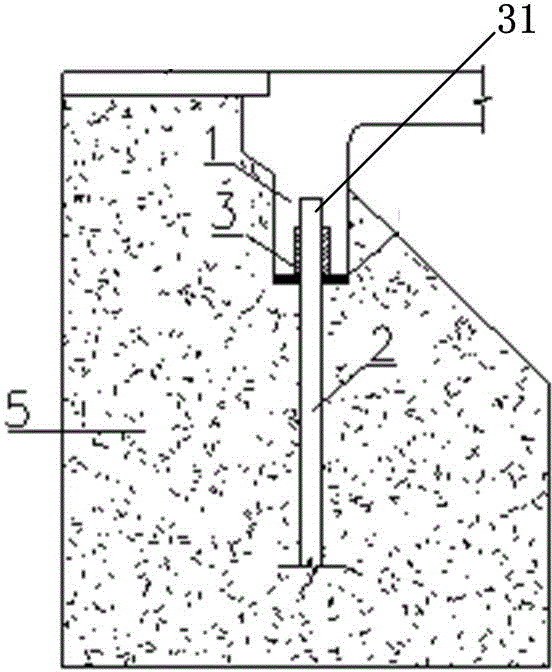 Abutment reaming hole construction for optimizing deformation capability of integral abutment bridge