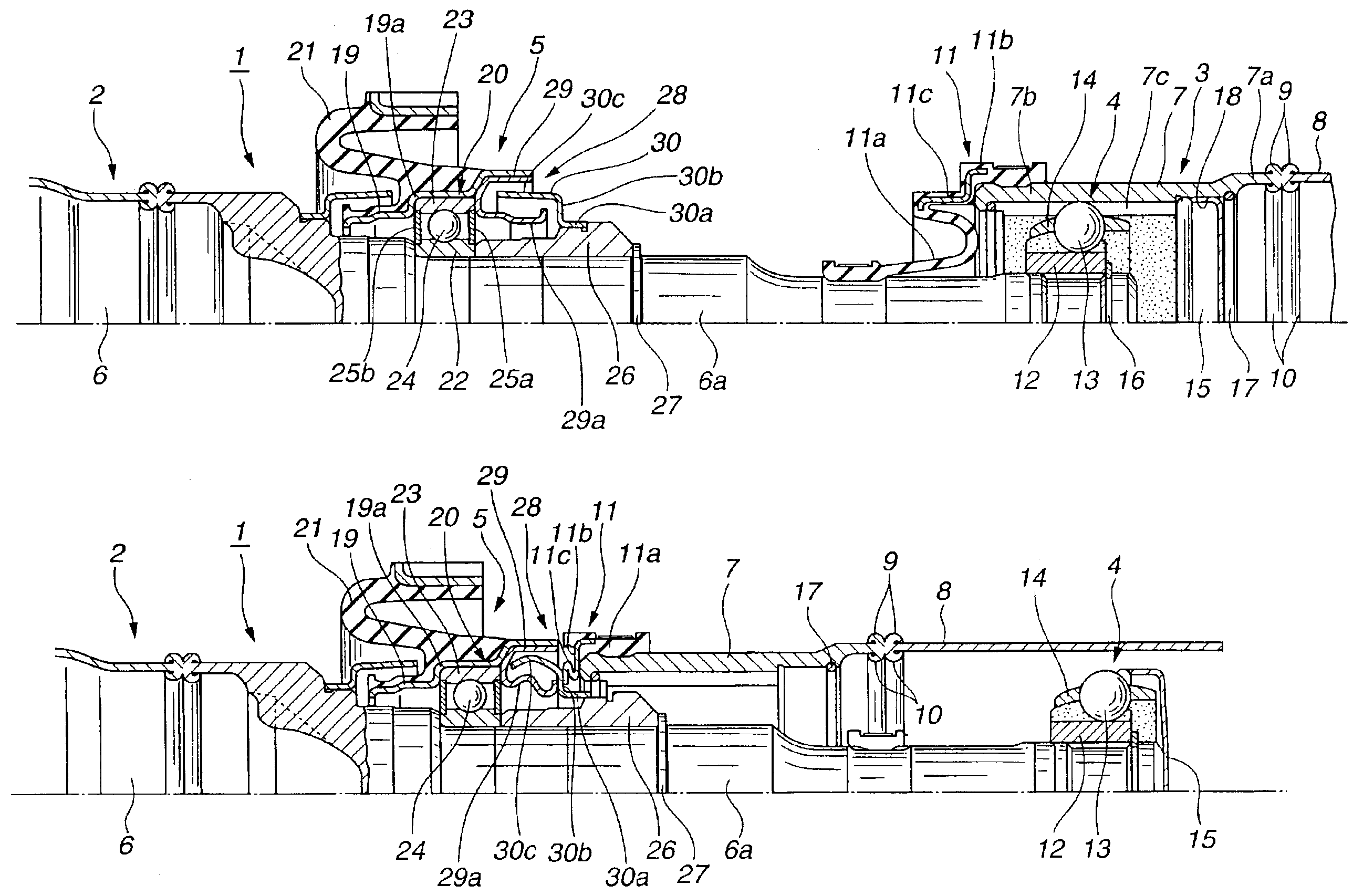 Shock-absorbing mechanism for power-transmission device