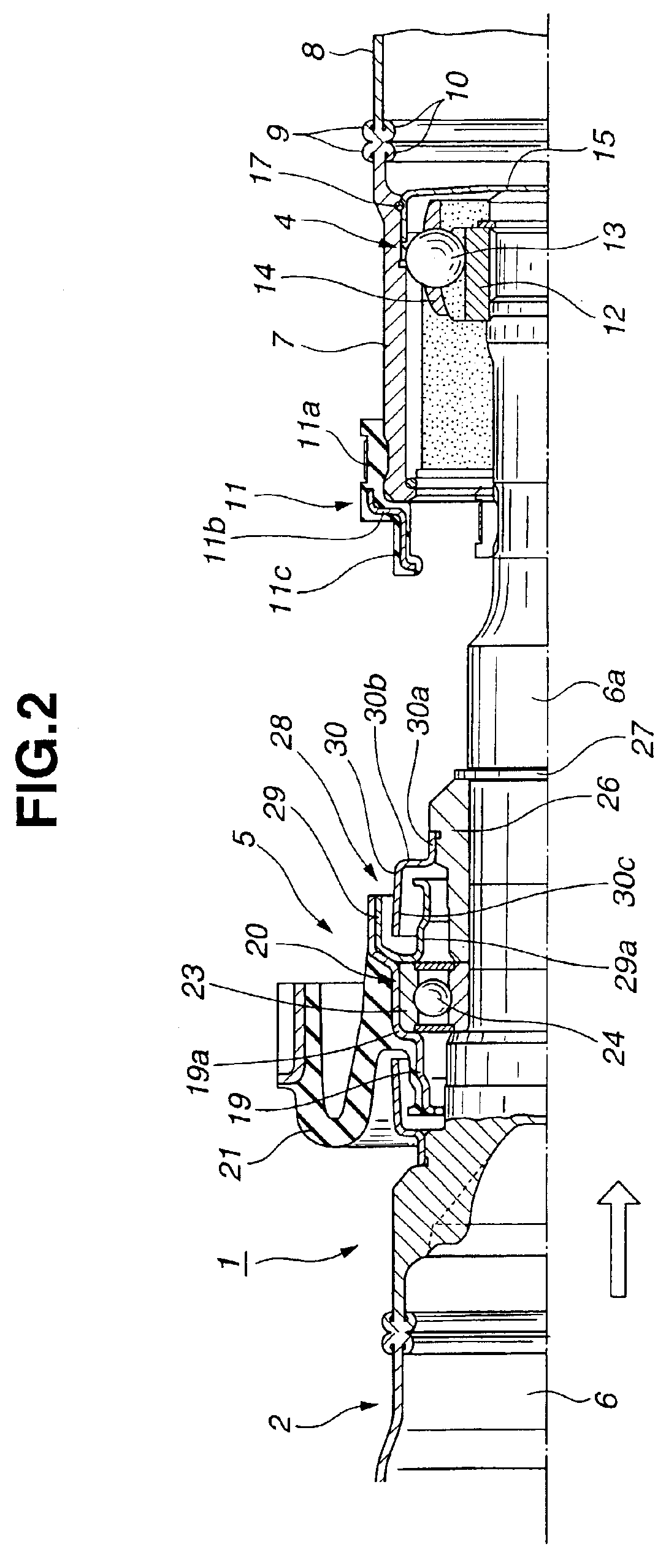 Shock-absorbing mechanism for power-transmission device