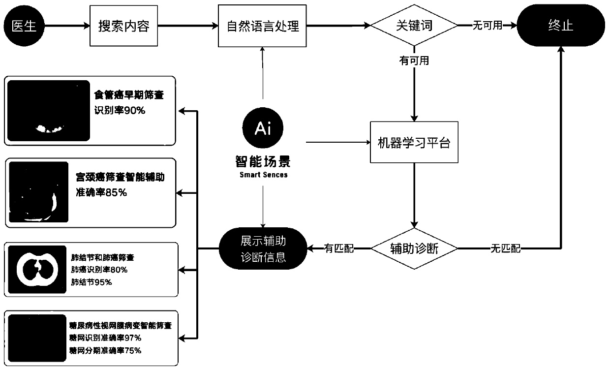 Working method of medical diagnosis auxiliary system