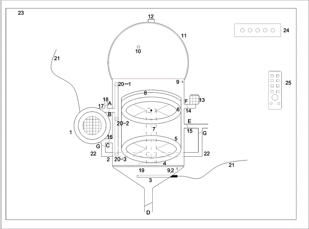 Water-saving automatic bowl washing machine