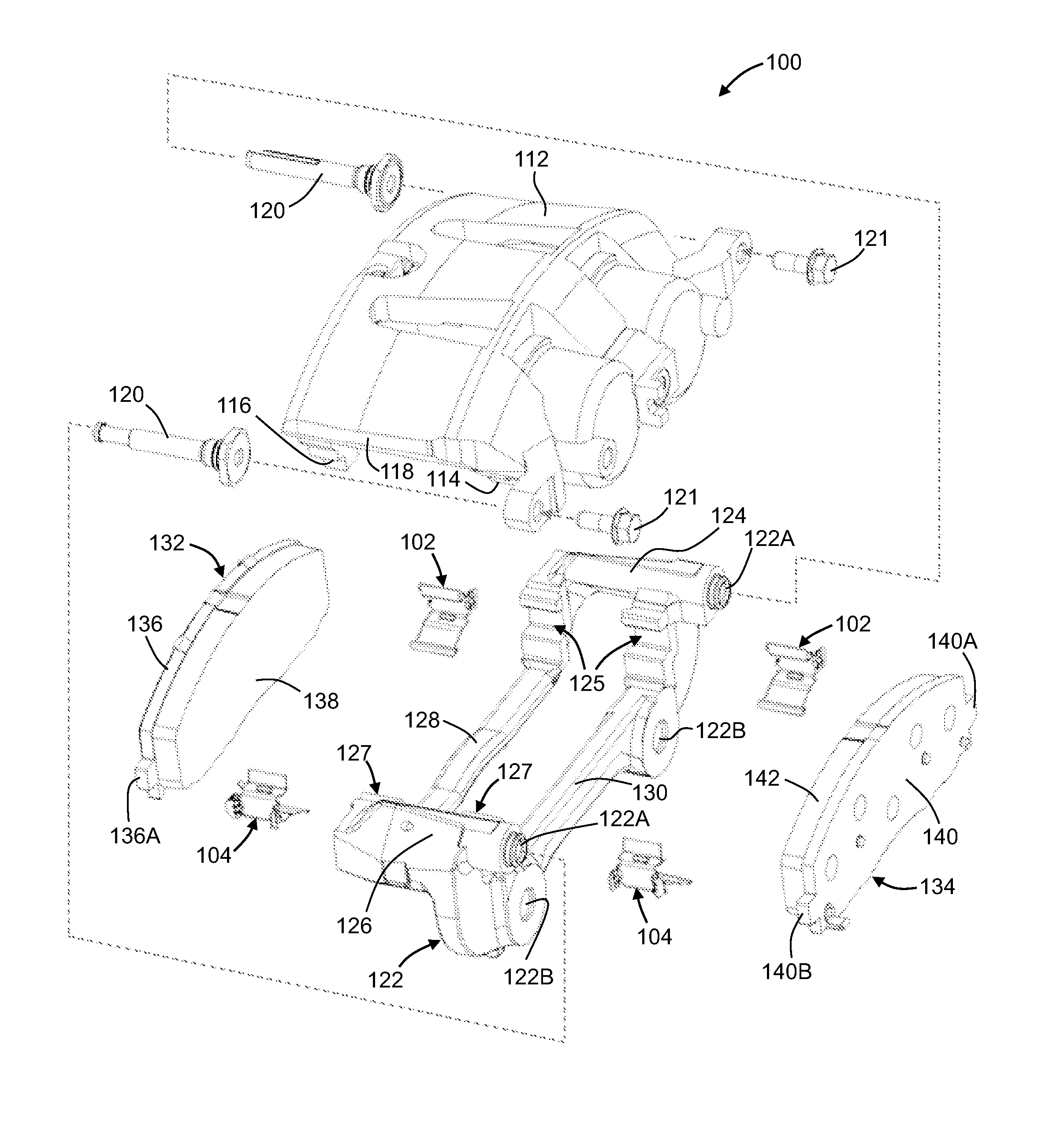 Clip for use in a disc brake assembly and disc brake assembly including such a clip