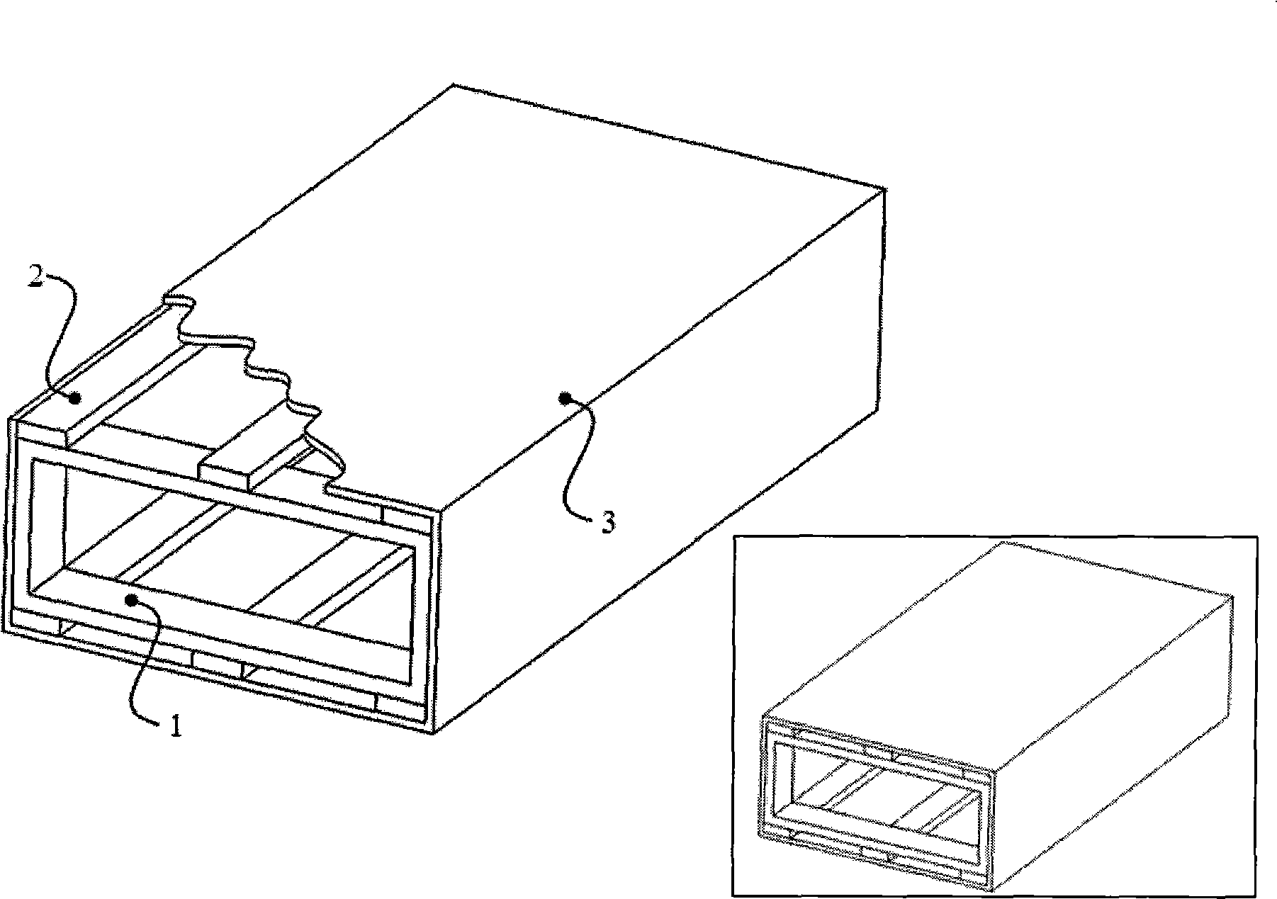 Aeroplane buffet air tunnel model integration design and manufacturing method