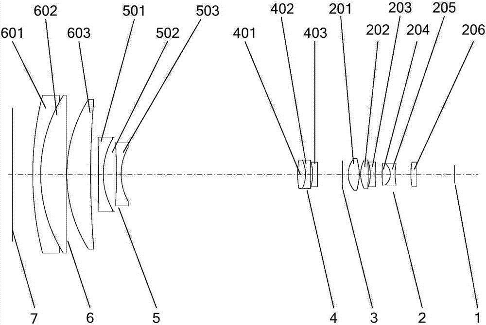 Compact continuous zooming optical system