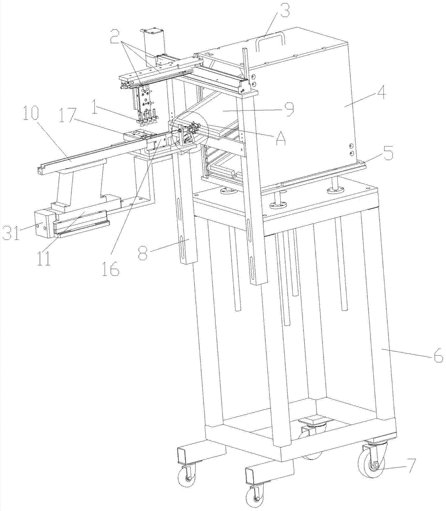 Tray loading feeding device