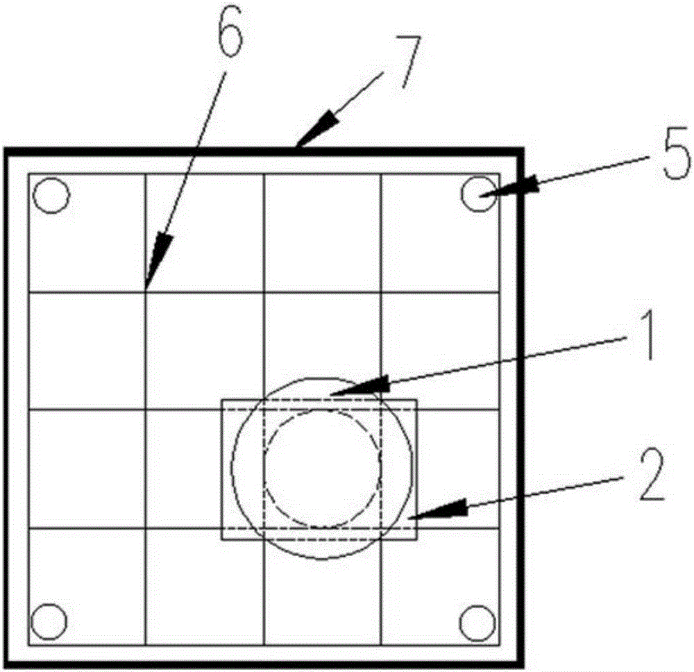 Device and method for one-time pouring molding of ultra-high concrete column