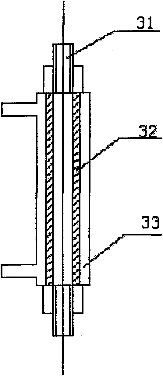 Ultrasound tumor treating system water treating device